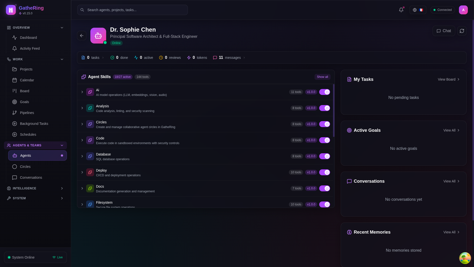Agent Dashboard